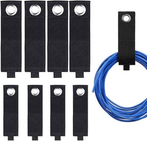 Fath Blocco Fascette Universali Con Chiusura In Velcro, Adatto Per Item System, Scanalatura 5-12, Plastica PA Nera, 10 Pezzi - Foto 6