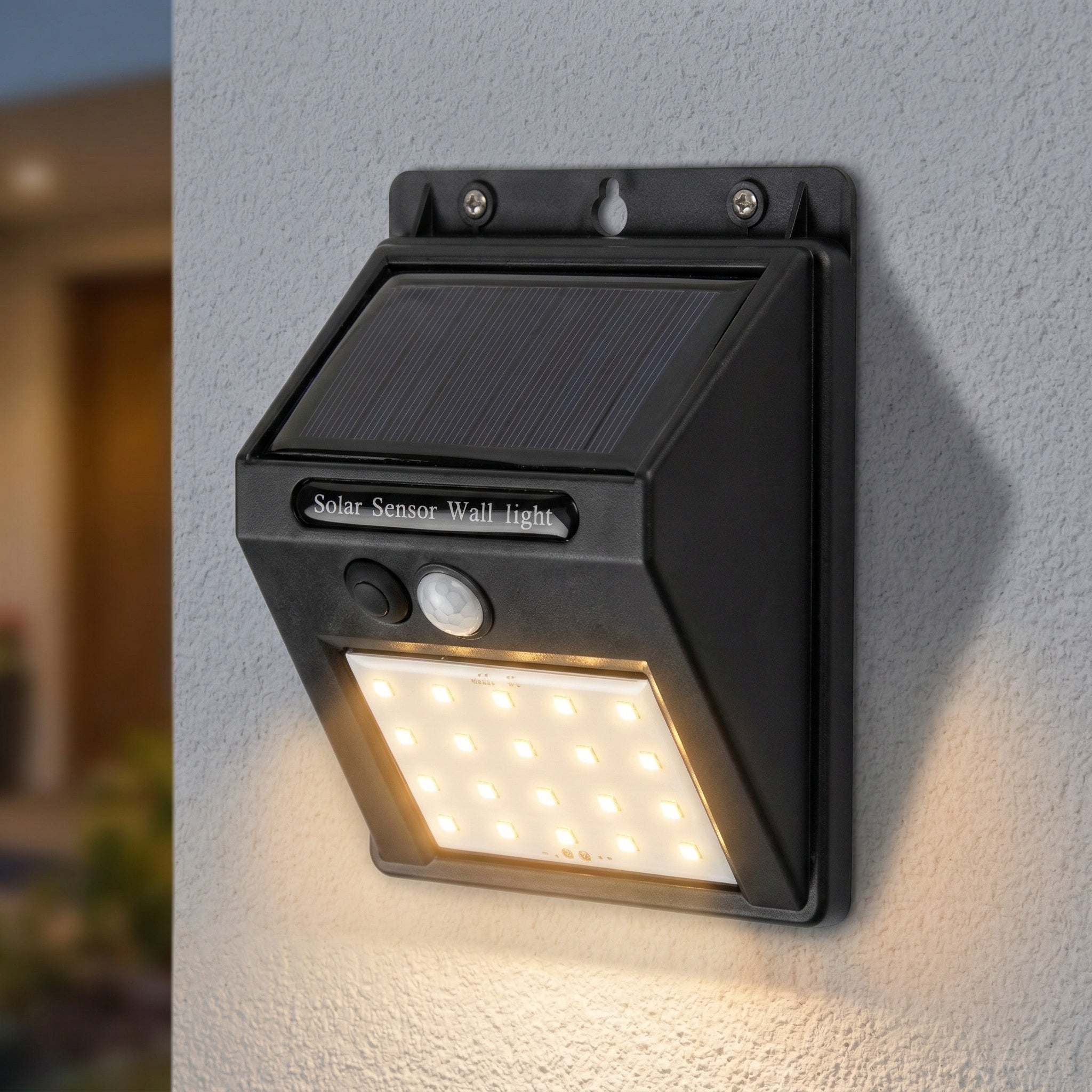 Kinkiet solarny z czujnikiem ruchu Ostrava LED 1.3W Neutralna biel 100lm czarny wym:12,5x10x5cm IP44 Rabalux
