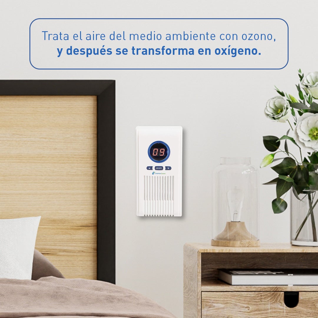 Generador de Ozono Doméstico Mini - Purifica Partículas de Humo, Elimina Malos Olores y Destruye Agentes Alérgicos - Conexión Enchufe - Ozono Hogar - 3
