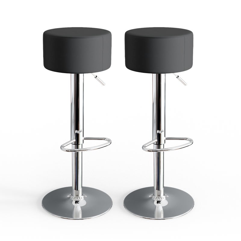 Vicco Stołek barowy zestaw 2 , Czarny, 33 x 92 cm 2 części