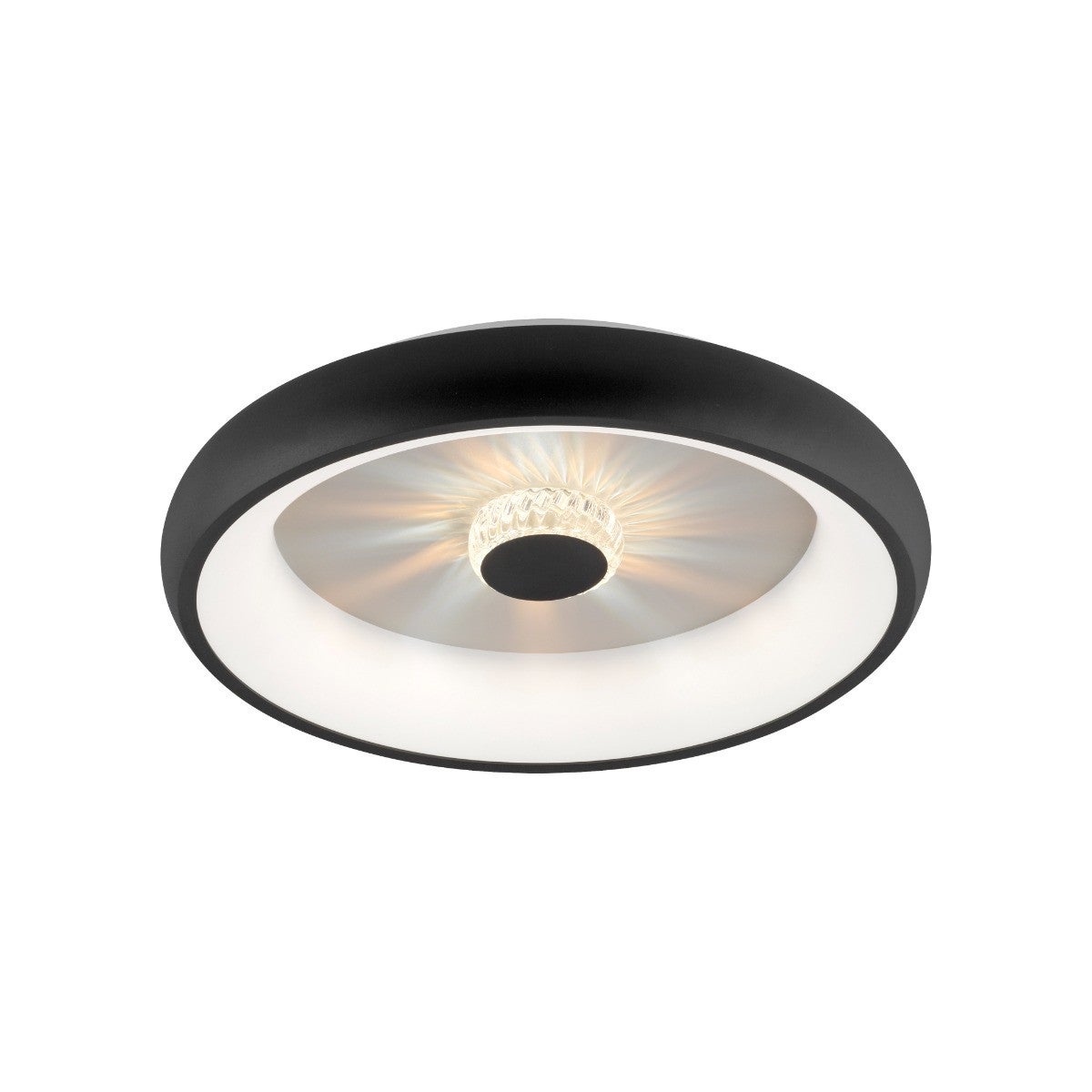 Półwpuszczana lampa sufitowa Spring Vertigo z wbudowaną diodą LED, czarna, 1 x 29 W, ściemnialna w zakresie 2700–5000 K