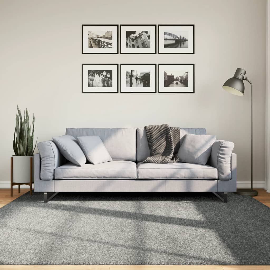 Maison exclusive - alfombra de pelo largo moderna verde 200x200 cm