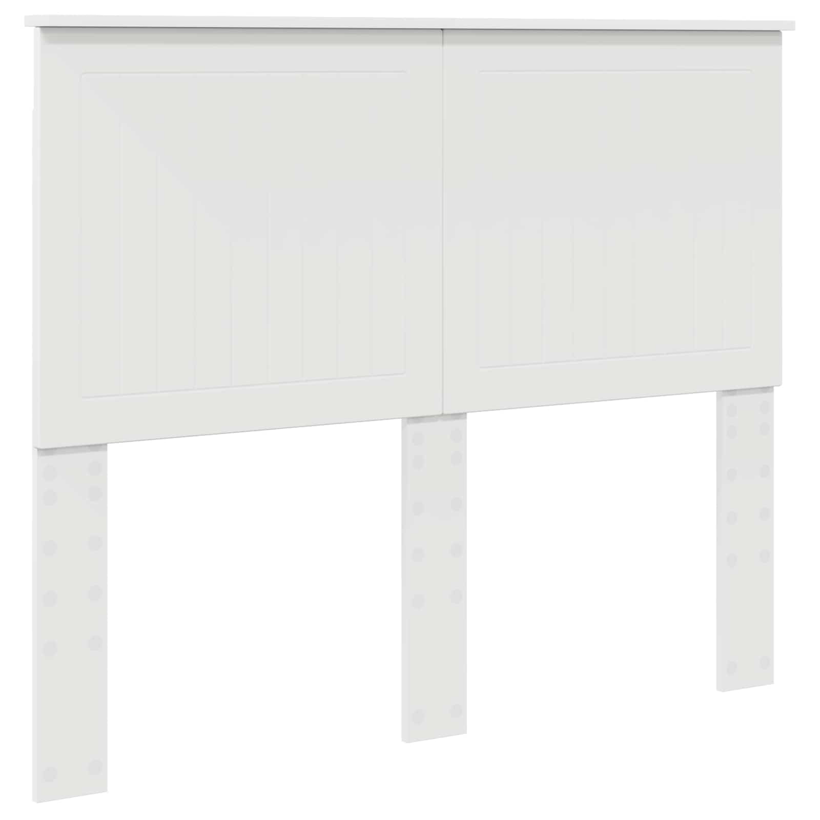 Cadre de lit blanc 120 x 200 cm en pin massif - 6