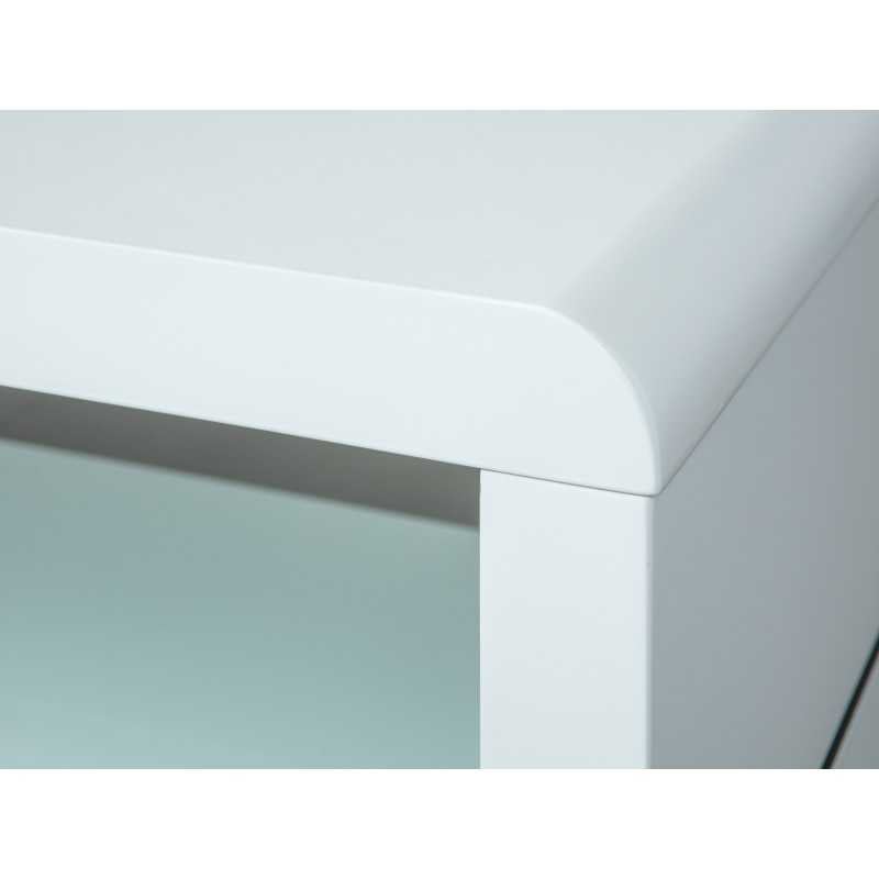 Table basse Inter Link en MDF laqué blanc brillant dim.130x70x46h - 2
