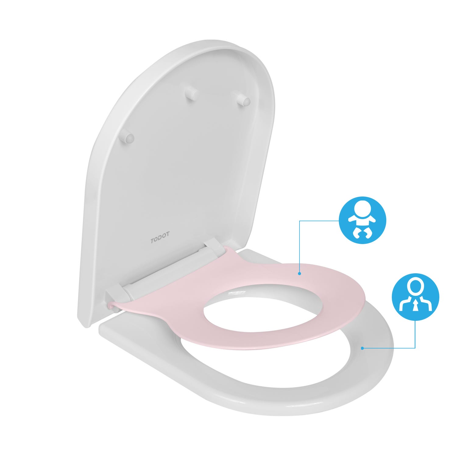 Abattant Wc Avec Frein De Chute, Cuvette Toilette À Dégagement Rapide Abattant Wc Avec Frein De Chute, Cuvette Toilette À Dégagement Rapide