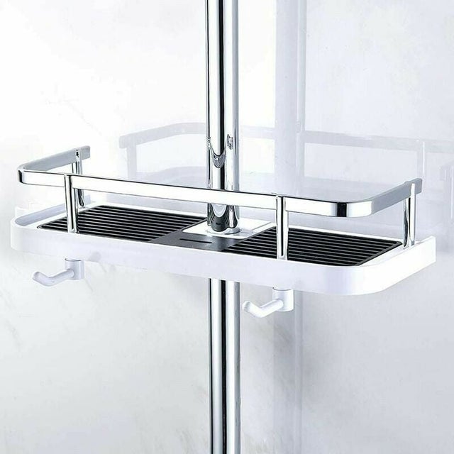 Étagère D'Angle Empilable SHBaizoy - Organisateur Métal Pour Cuisine/Salle De Bain | Capacité 25kg, Blanc