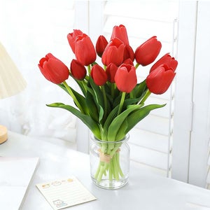 Tulipani artificiali in vaso Tulipani Fiori artificiali