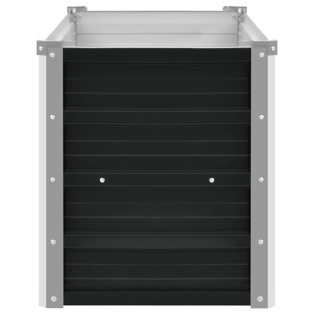 Fioriera rialzata piante fiori giardino antracite 160 x 40 x 45 cm acciaio zincato 02_0001141 - 4