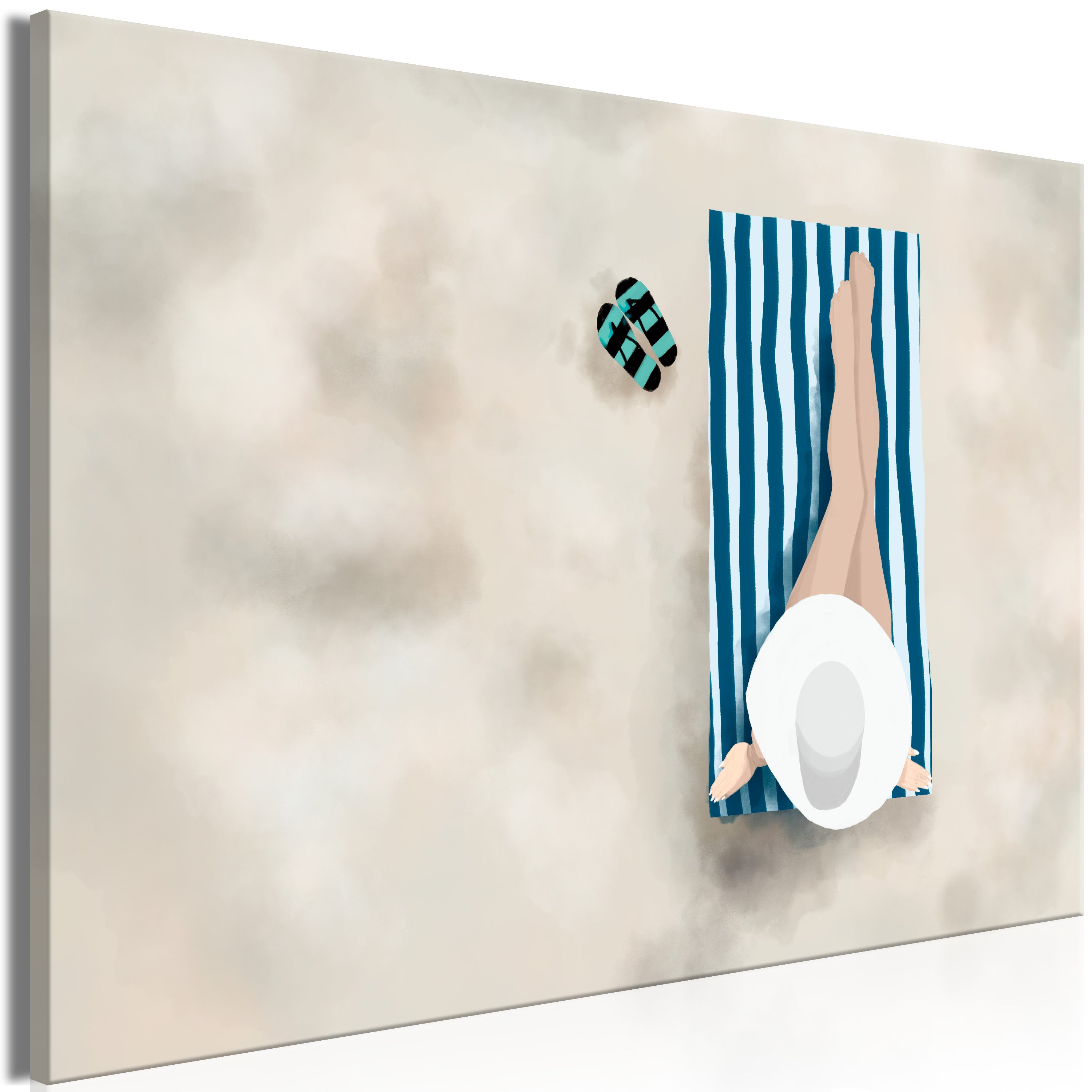 Tableau - Lady on the Beach (1 Part) Wide [30x20] | Leroy Merlin