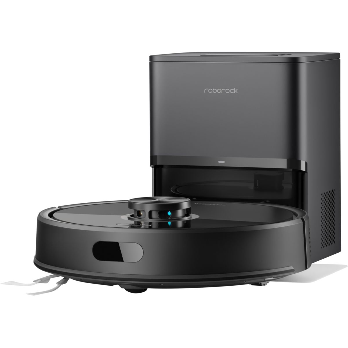 Roborock Robot Aspirateur Laveur, Q7 Pro Max+ Black, Autonomie Longue Durée, Aspiration 13 000 Pa, Station De Vidage Automa , Leroy Merlin