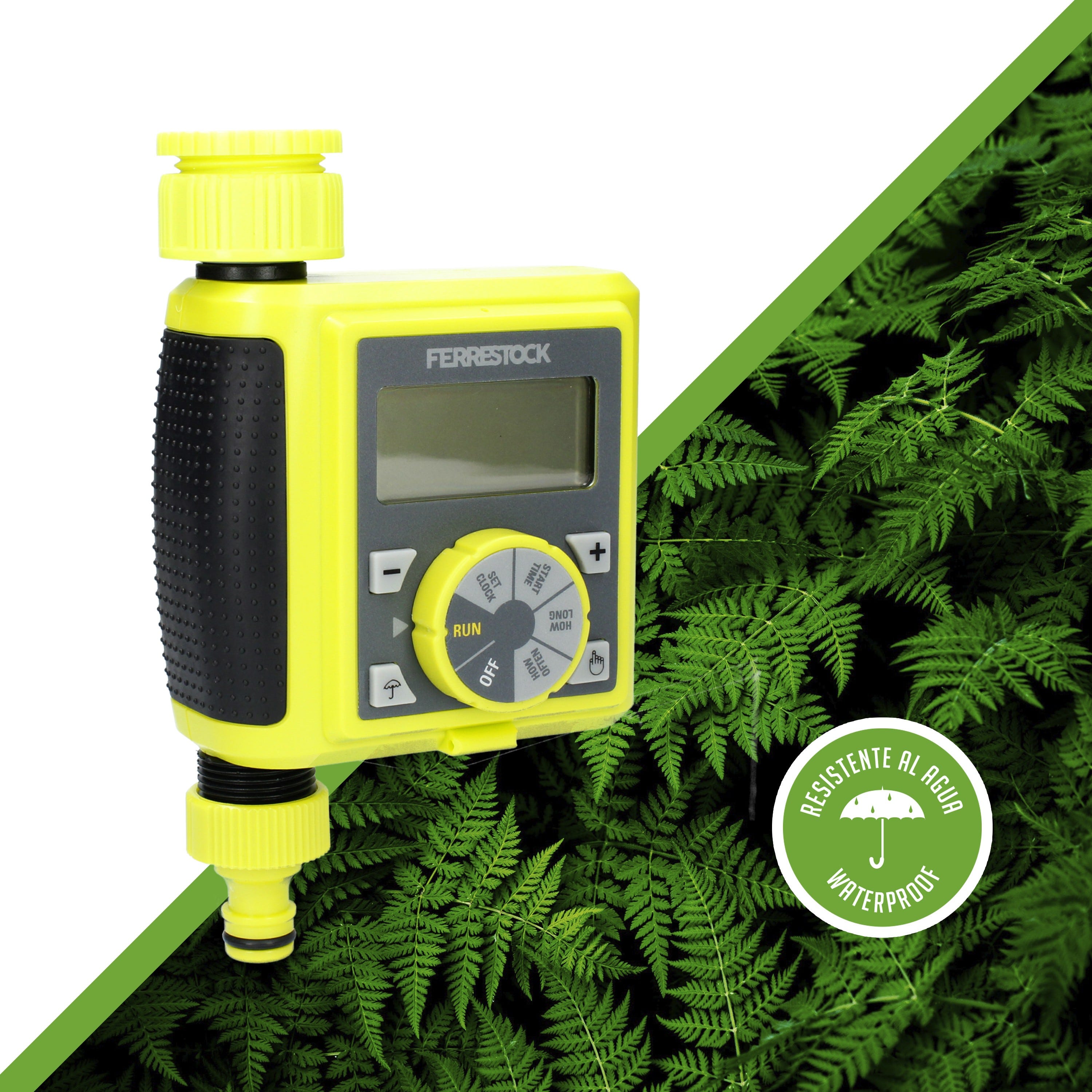 Programa De Riego Ferrestock FSKPRO003 programador de riego digital, regula frecuencia y ...