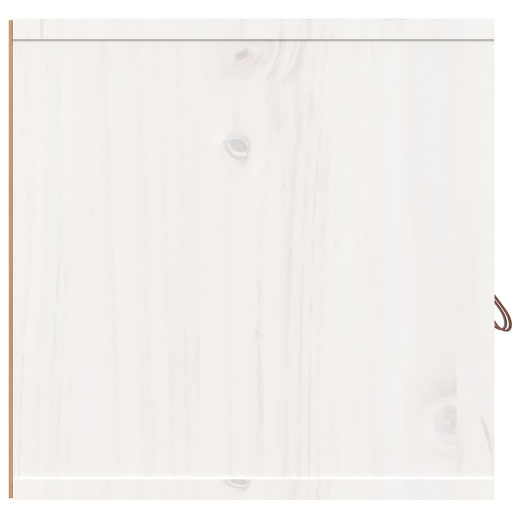 Maison Exclusive - Armario de pared de madera maciza de pino blanco 80x30x30 cm - 4