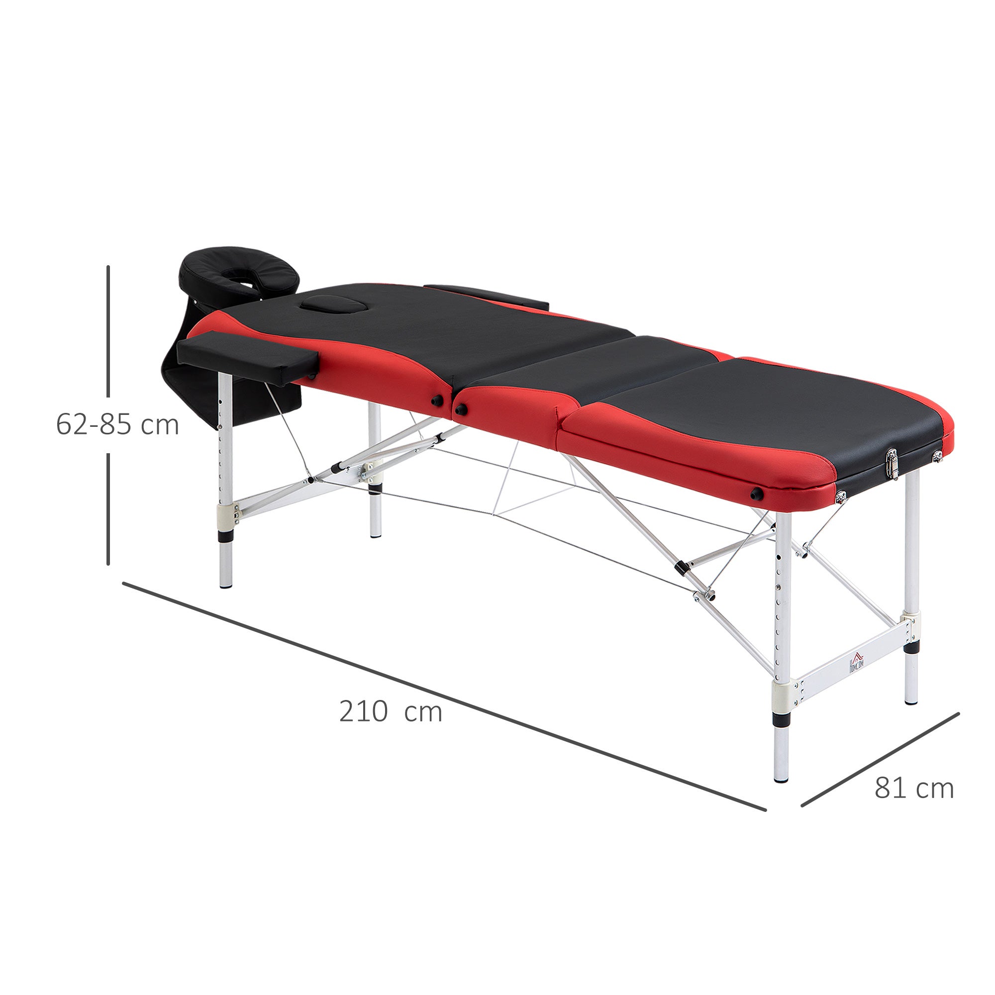 Mesa de massagem portátil dobrável, com altura ajustável, para tatuagem ...