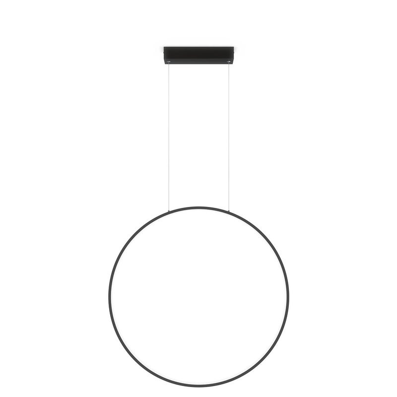 Lampa wisząca MIRROR LED 22W Odcienie bieli czarna wym: 150 x 60 x 1,5 cm Light Prestige