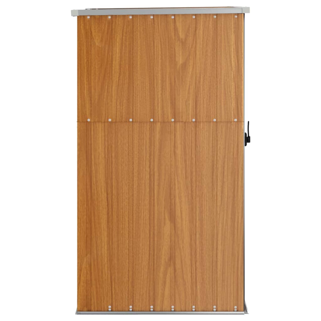 Maison Exclusive - Capanno per Attrezzi Marrone 88x89x161 cm in Acciaio Zincato - 4