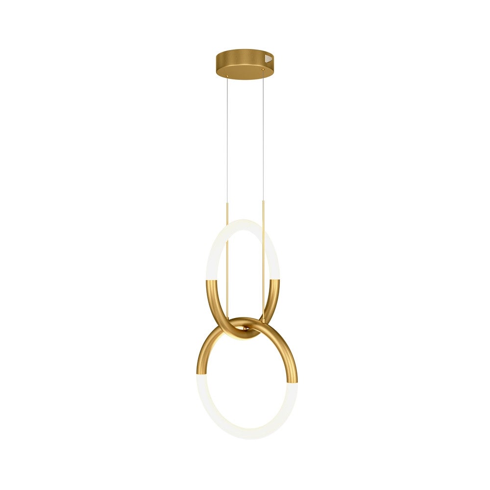 Lampa wisząca NODE LED 18W Ciepła biel 1200lm mosiężno-złota wym: 55 x 34 x 34 cm Maytoni
