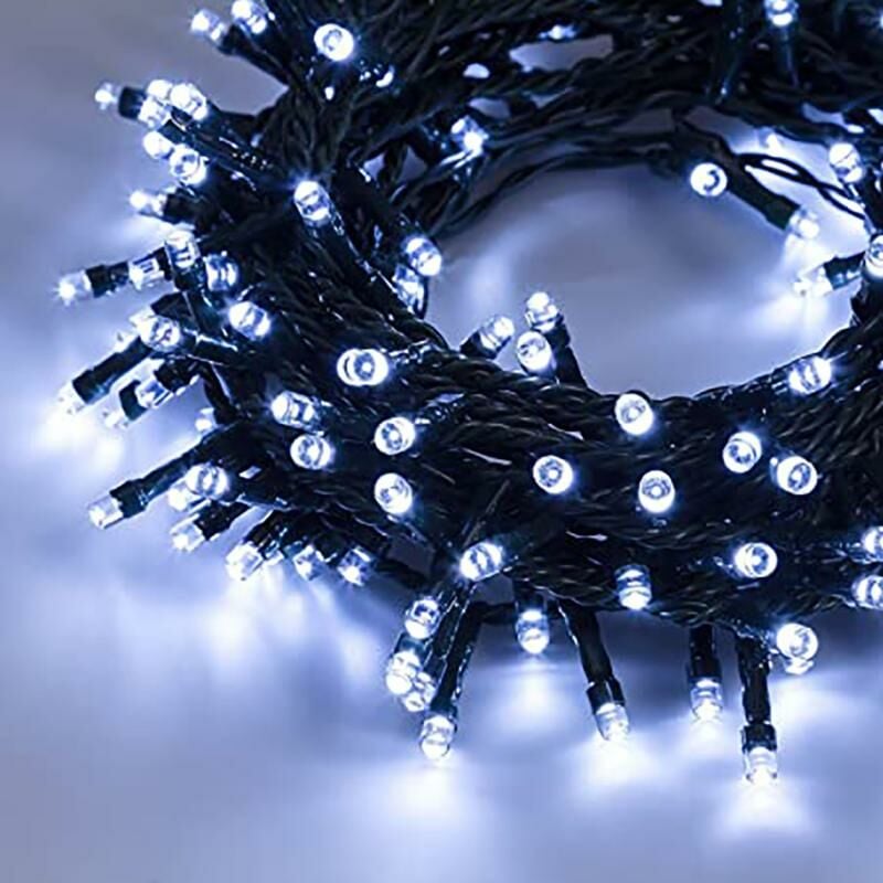 Girlanda LED 220V 18M 180LED IP44, 8 trybów - Zimna Biel - SILA