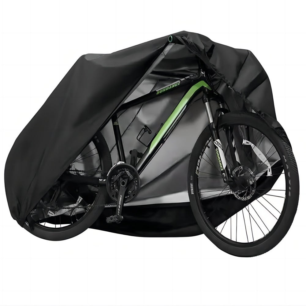 Tenda Copribici Impermeabile Con Pala In Lega - Capanno Da Esterno Per 2 Bici Con Pavimento E Cerniera, Antipolvere, Antipioggia (XL, Nero 2.2x0.9x1.7m)