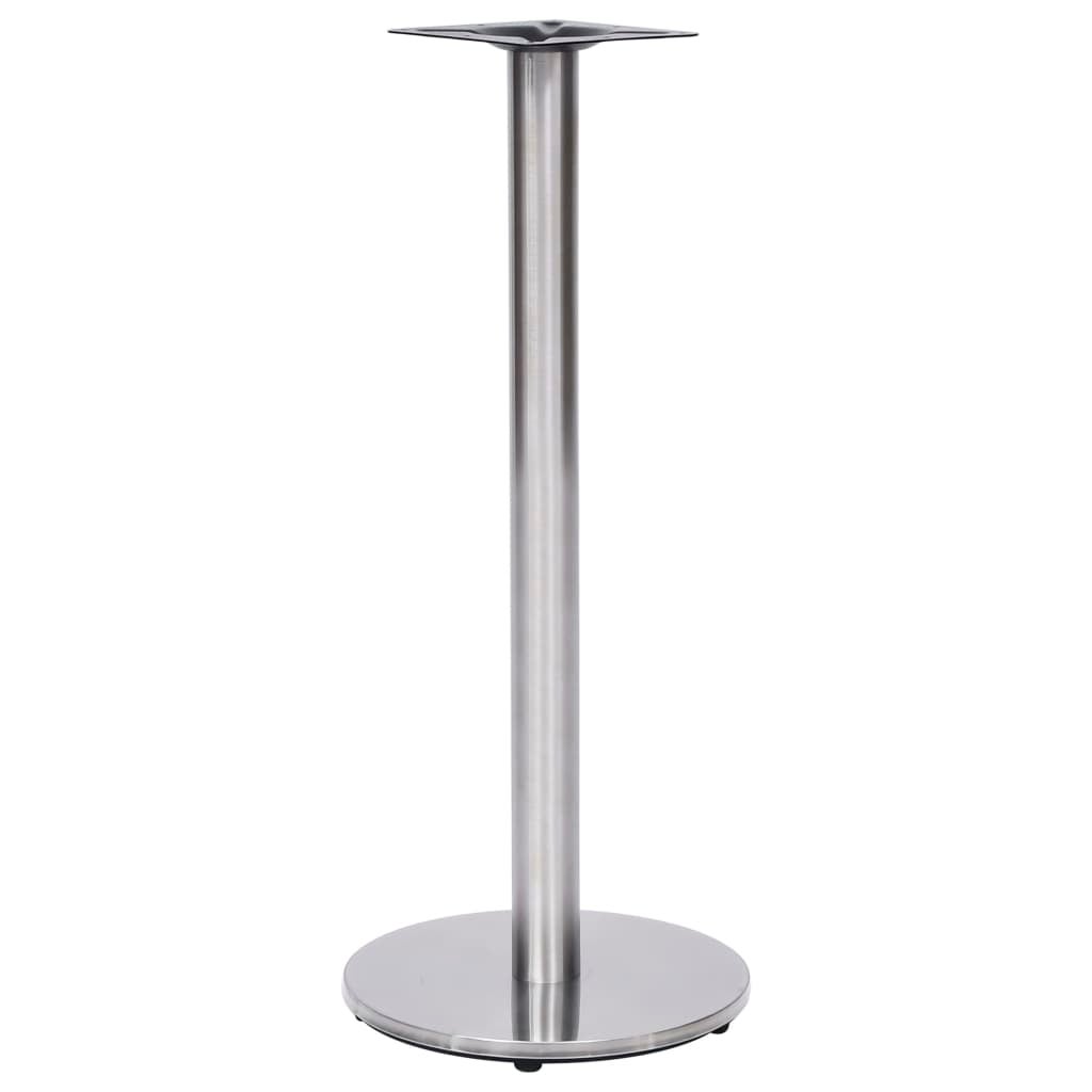Noga do stolika bistro, srebrna, Ø45x107 cm, stal nierdzewna vidaXL