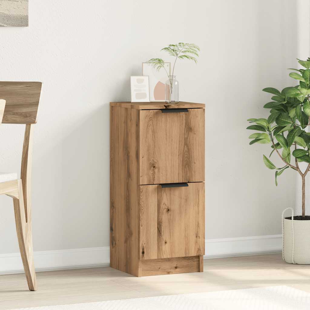 Credenza artigianale in rovere 30x30x70 cm in MDF - 3