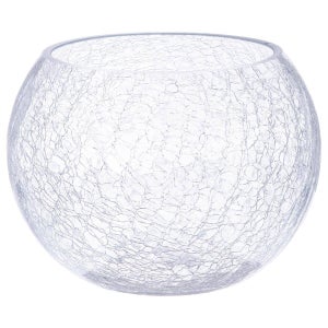 Vaso Cilindrico In Vetro Craquelé Atmospera – H20 Cm, Design Francese, Elegante Per Decorazione - 4