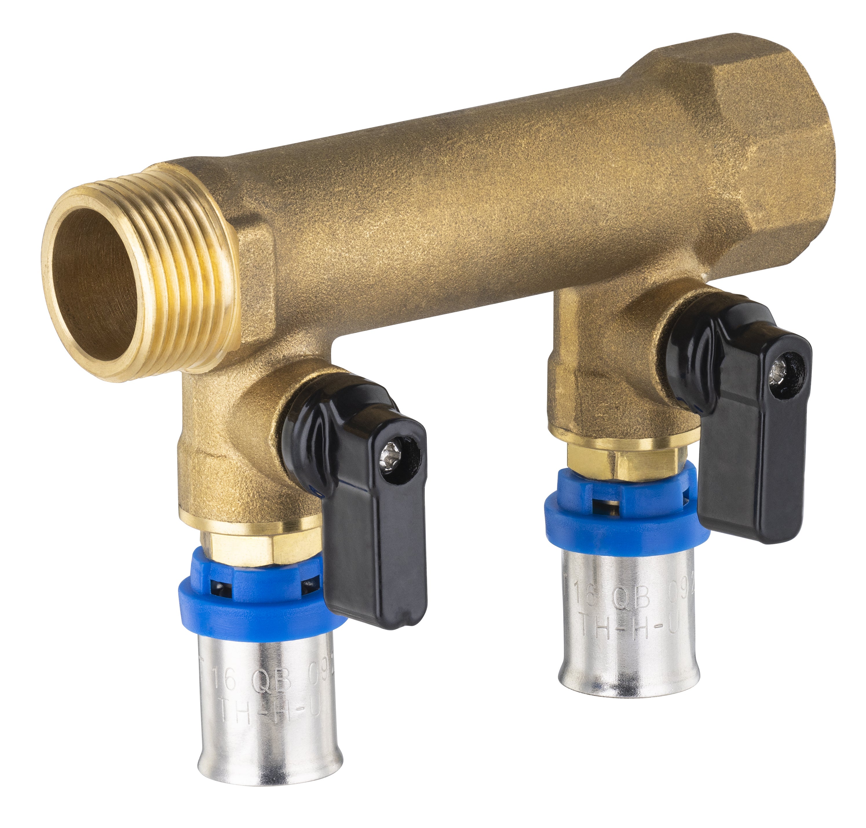Prolunga femmina femmina da 3/8 Gas BSP. Lunghezza esagono 30mm - Rif. A -02454