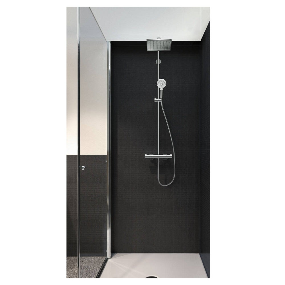 HANSGROHE Crometta E 240 EcoSmart columna de ducha termostática cromada - 3