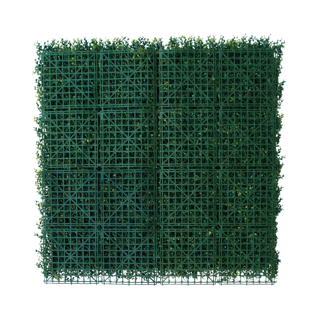Jardín vertical artificial Soleado Verde y amarillo 100 x 100 cm | Naturing Monde - Para interior y exterior - Material HDPE - Garantía UV 5 años - 8