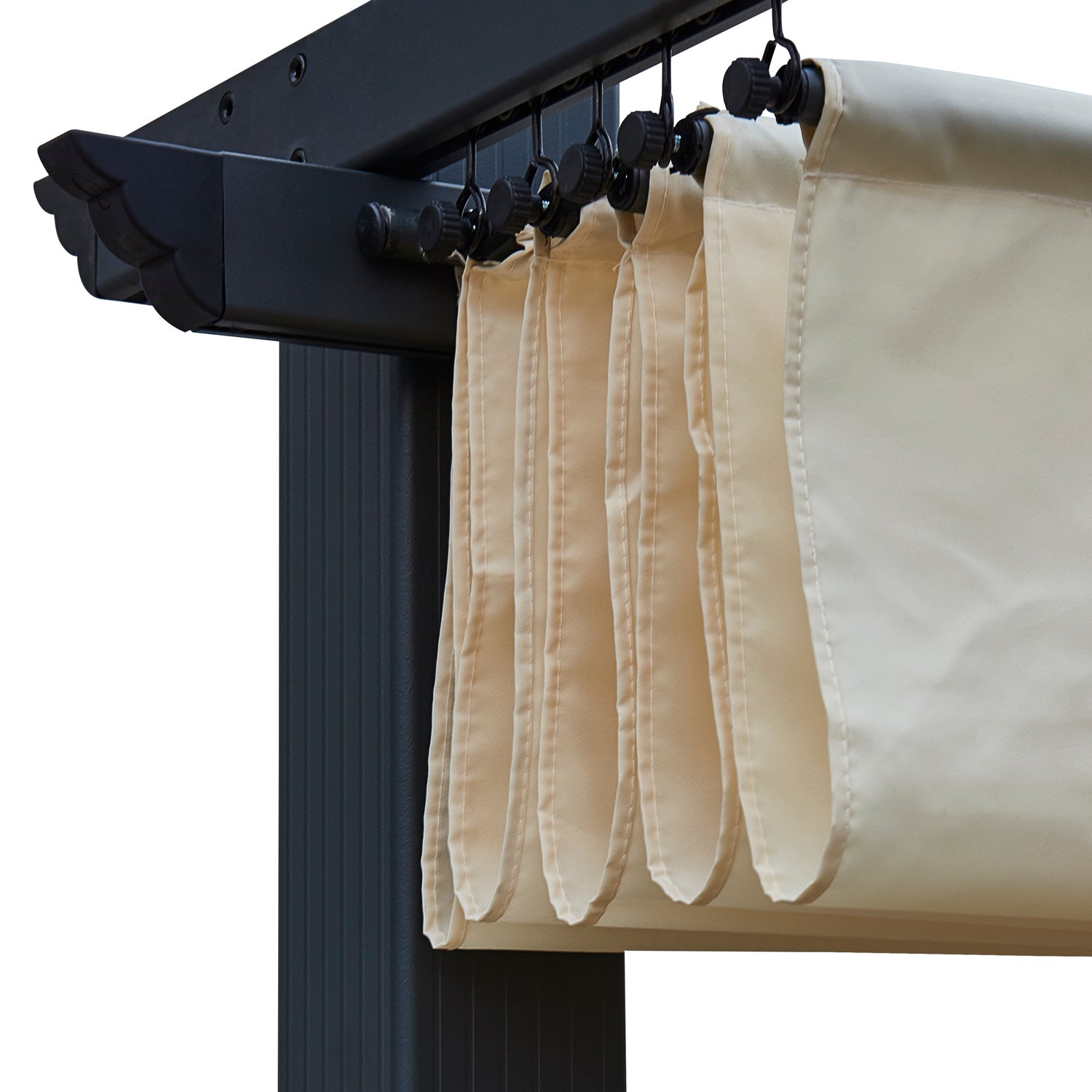 Pergola autoportante Beige en Polyester 0 m² - 3