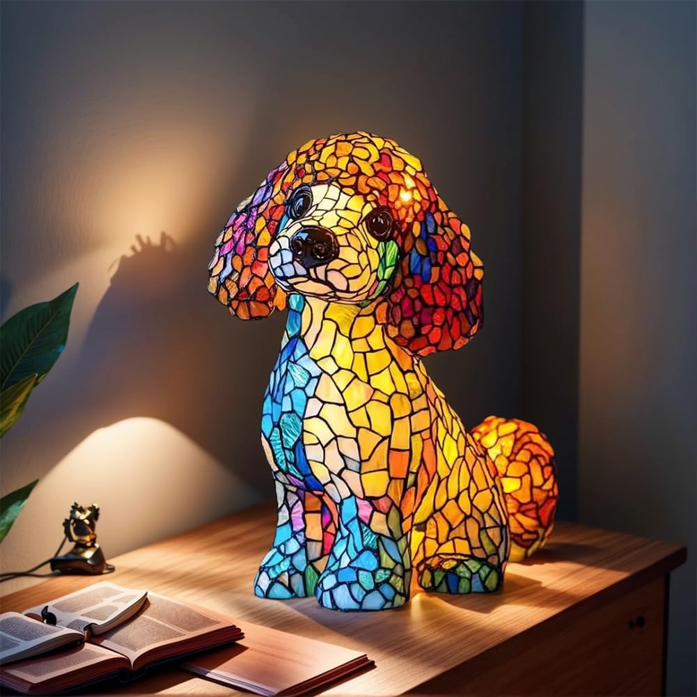 Basset HVeilleuse Artistique , Lampes De Table LED à Thème De Chiens Mignons Veilleuse De Table Bouledogue Francais En Resine Teintee Decoration Dinterieur Animaliere Vintage 89541651
