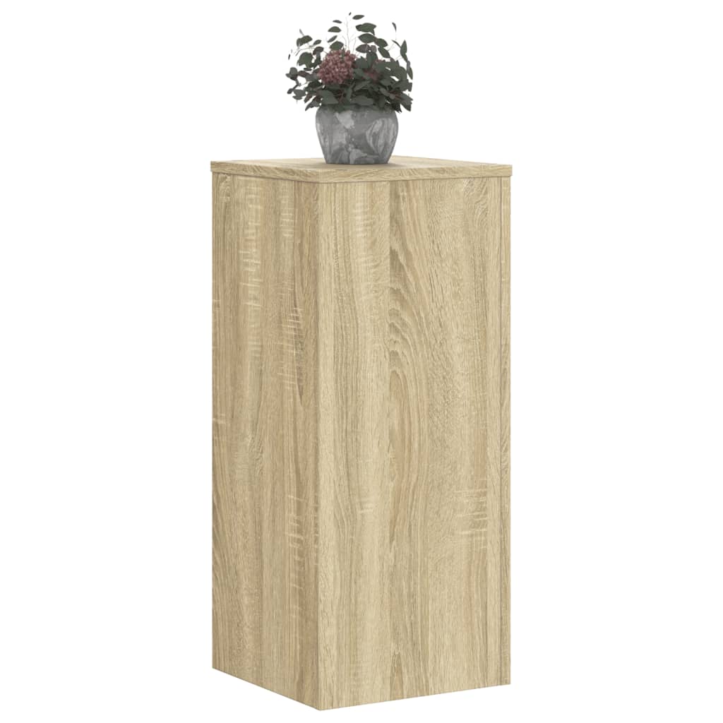 Supports pour plantes 2 pcs chêne sonoma bois d'ingénierie - 3