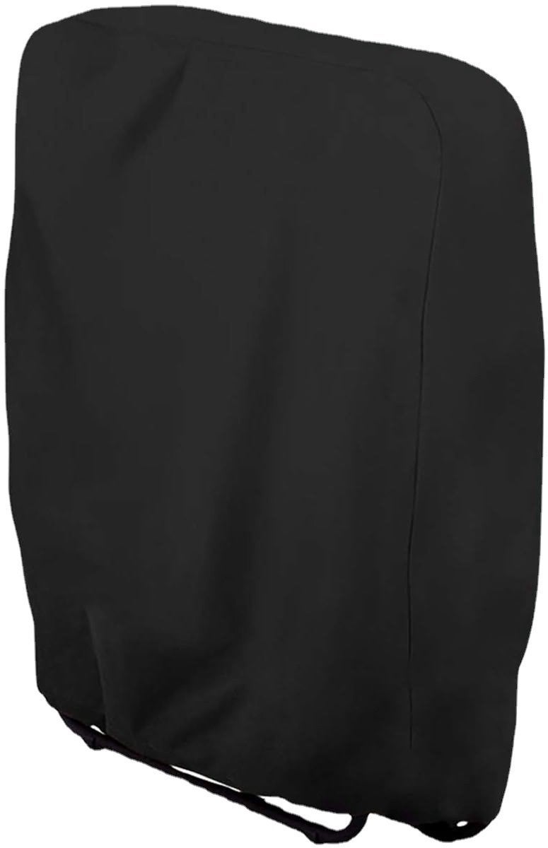 Pokrowiec na krzesło ogrodowe 20/34 x 71 x 110 cm - składany - tkanina Oxford - akcesoria ogrodowe - z torbą do przechowywania - czarny