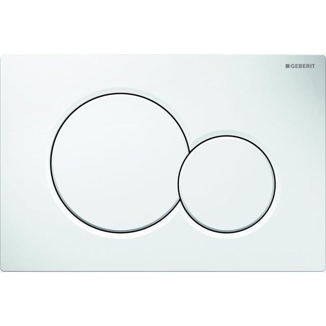 Plaque de déclenchement 3/6L GEBERIT Sigma 01 - Blanche 115.770.11.5