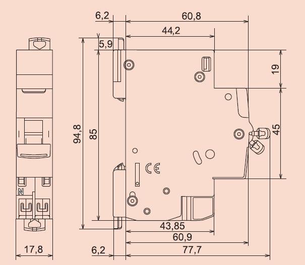 DNX3 1P+NG C16 4500A-6KA - 406774 - 2