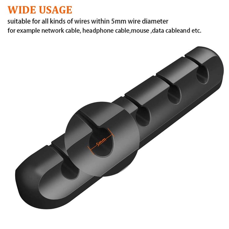 Clip per Organizer per cavi supporto per avvolgicavo protezione per cavo gestione cavi USB ganci adesivi morsetto da scrivania per Mouse per auricolari per auto  44