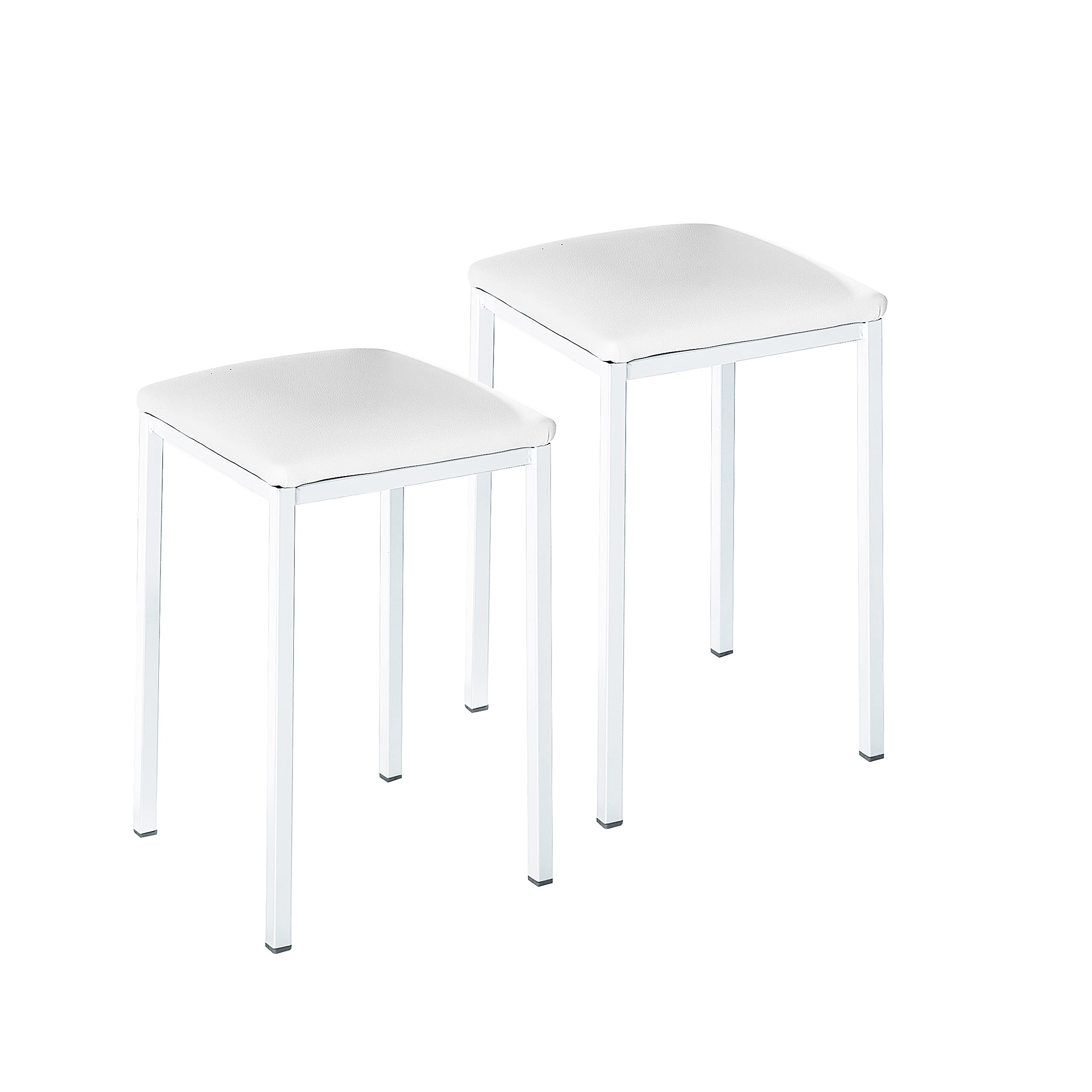 ASTIMESA Tavolo Da Cucina Fisso In Vetro Bianco - 90 X 50 Cm, Design Elegante E Funzionale, Struttura In Metallo