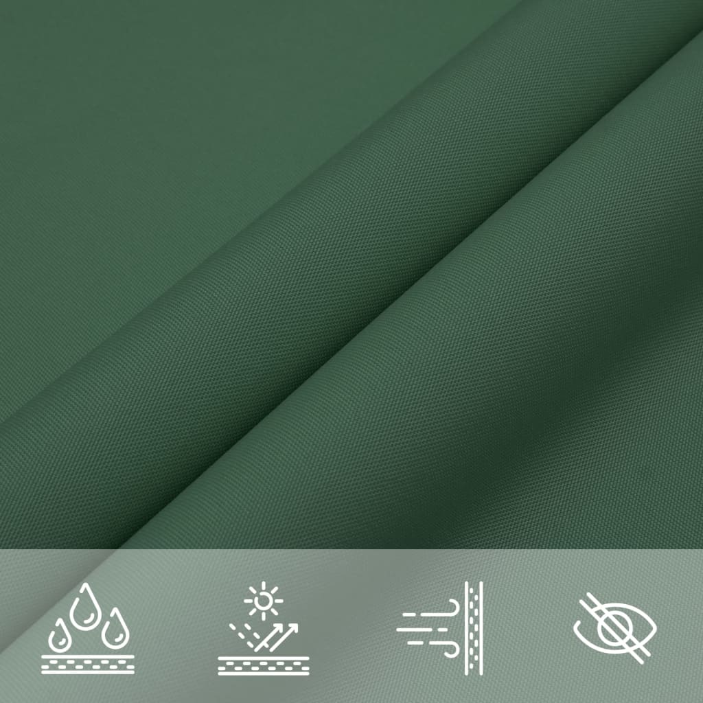 Maison Exclusive - Parasole a Vela Oxford Rettangolare 2x4 m Verde Scuro - 8