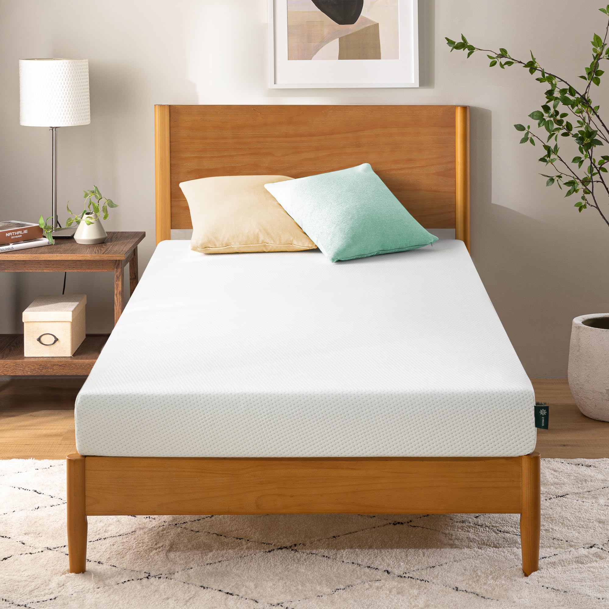 Zinus Materasso 140x190 cm - Altezza 25 cm - Materasso in schiuma di