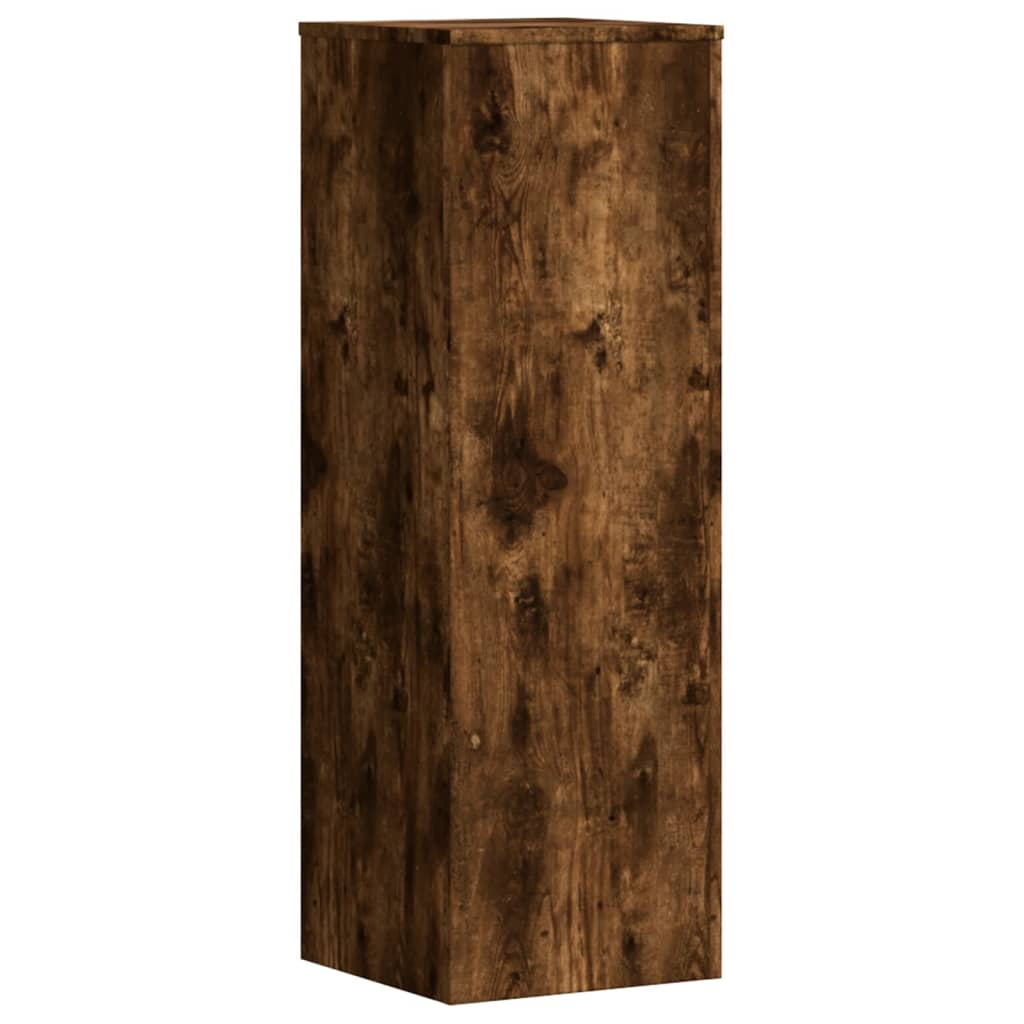 Supports pour plantes 2 pièces chêne fumé panneau de bois - 6