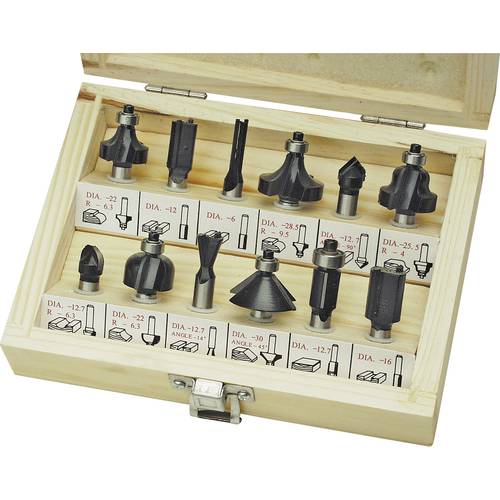 12 pce. carbide cutter set Brüder Mannesmann 545-012Carbide Shaft diameter 8 mm