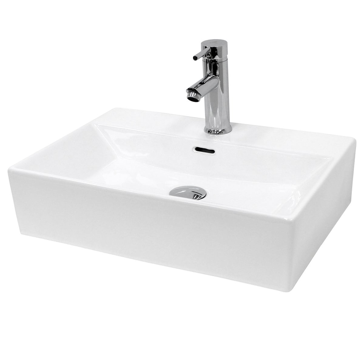Vasque à poser ø41cm ronde en céramique blanche | Leroy Merlin