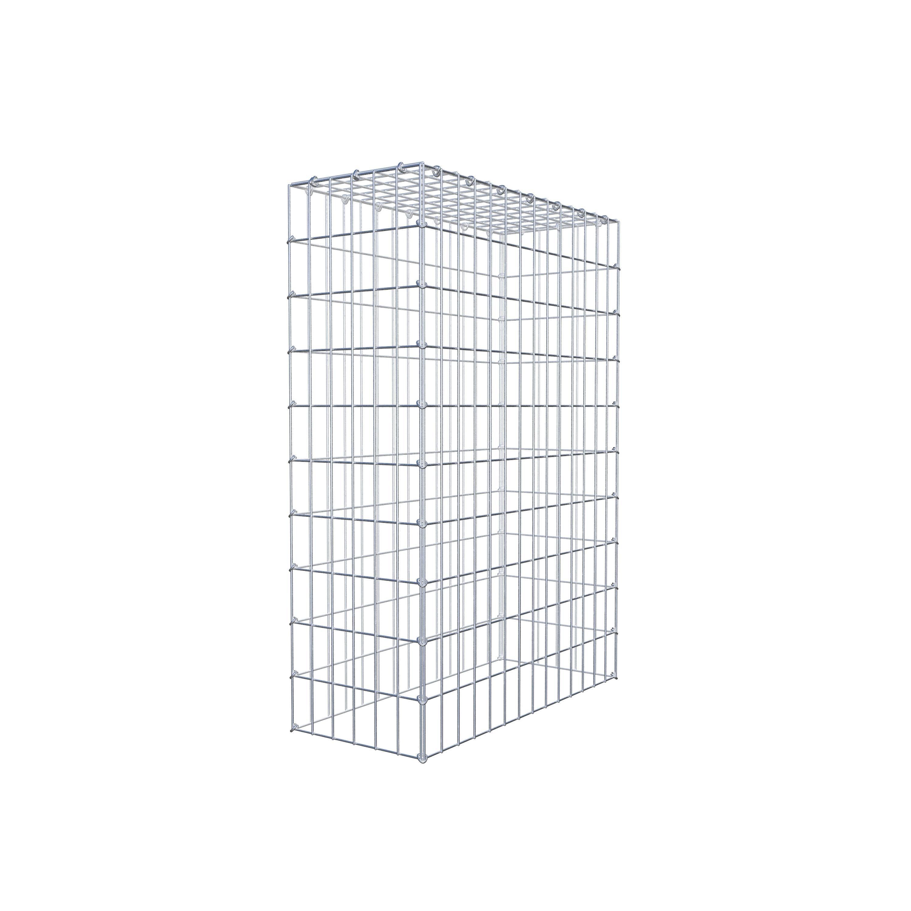 Gavión para apilar en acero galvanizado 100x70x30cm (LxAxP), malla 5 x 10cm, Anillo en C, sin rejilla inferior - 5