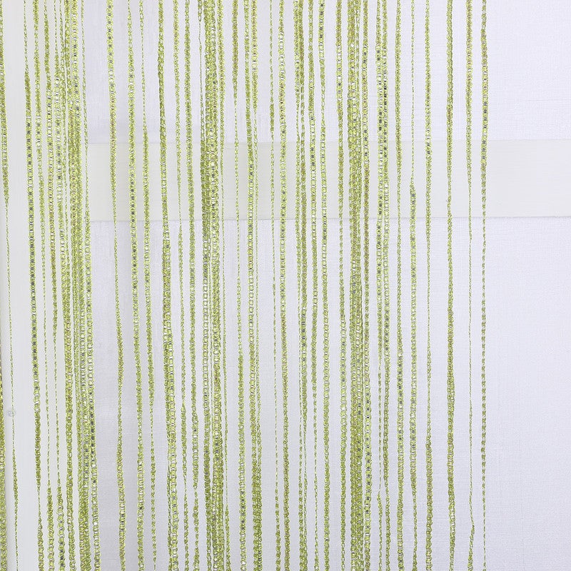 Dekoracja ścienna z cekinami, drzwi ekranowe, pokój z frędzlami, 100 x 200 cm, trawiasta zieleń - 4