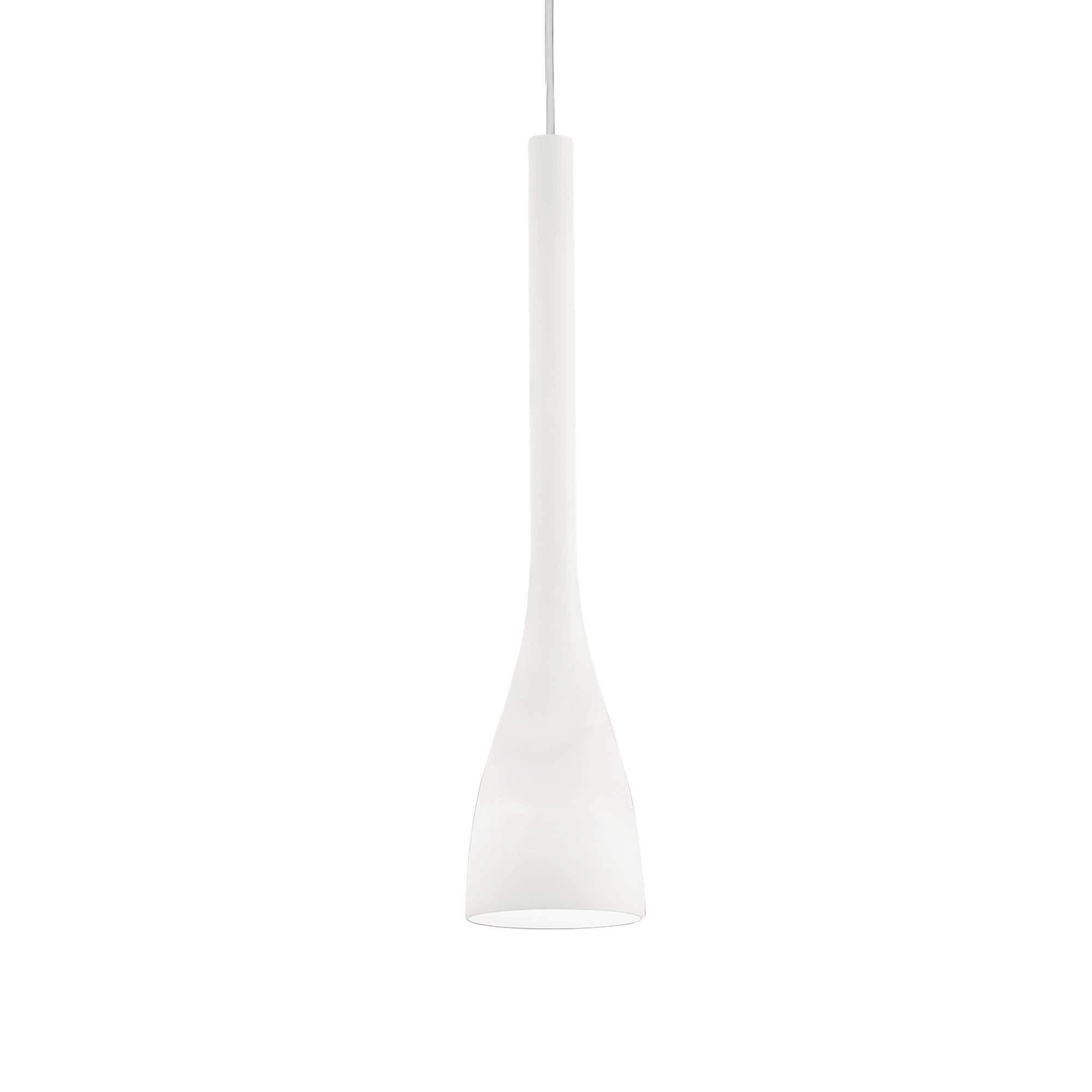 Ideal Lux  Suspension Blanche Flut 1 Ampoule Diamètre 10 Cm , Leroy Merlin