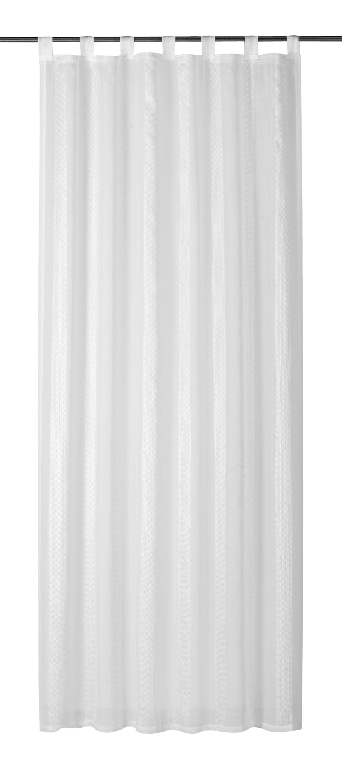 Elbersdrucke Bistrogardine Basic 07 Rideau Brise-bise Gris Transparent 48 X 140 Cm Rideau Court Pour Cuisine, Fenêtre De Cuisine, Brise-Vue Intimité