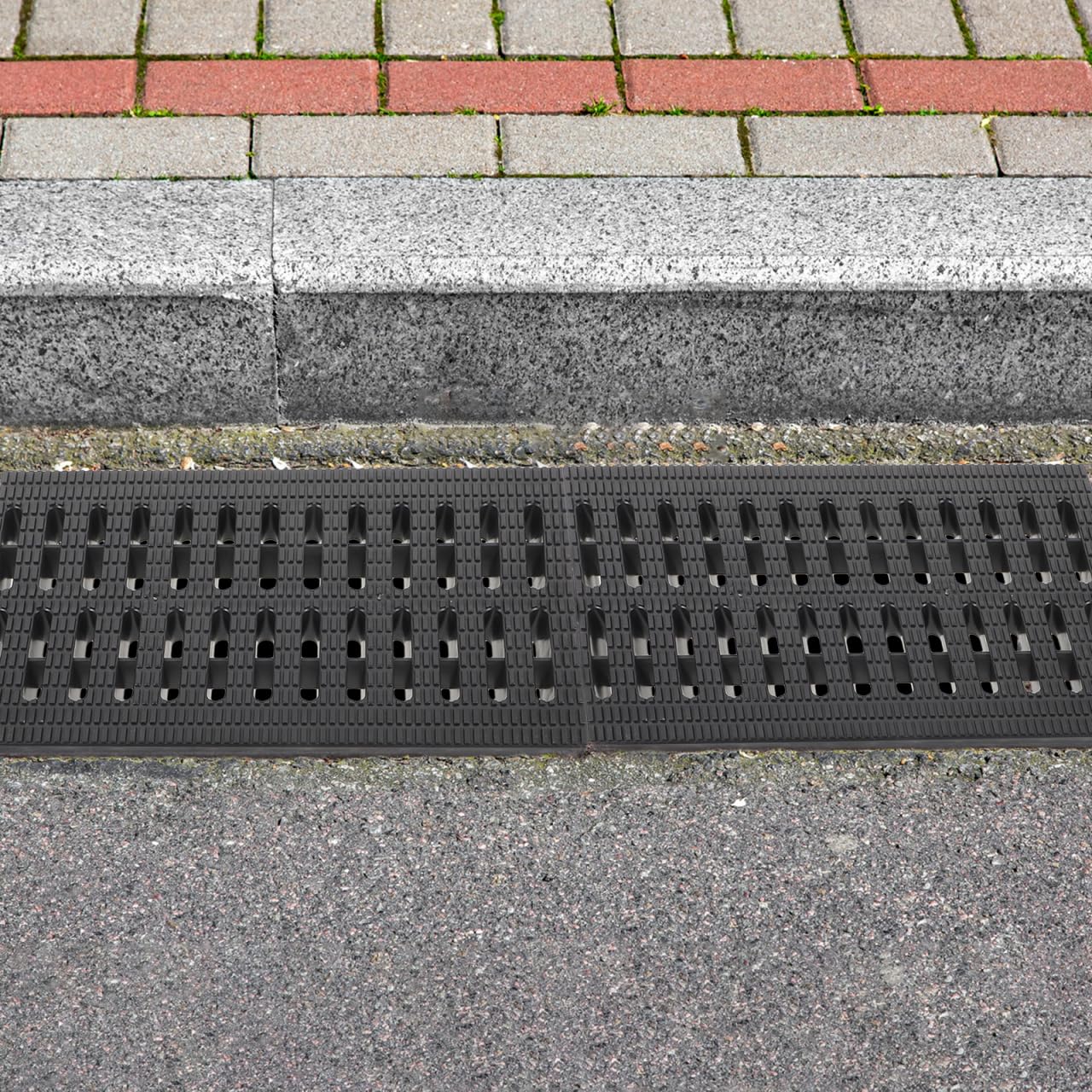 Grille De Drainage, Plastique Grille De Drainage Exterieur, Couverture D'éGout ExtéRieure Pour Jardin Garage Protection Contre Feuilles - 9