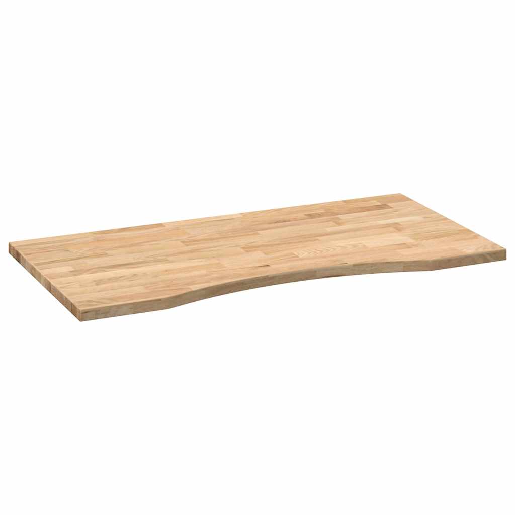 Dessus de bureau non traité en bois massif de chêne rectangulaire - 4