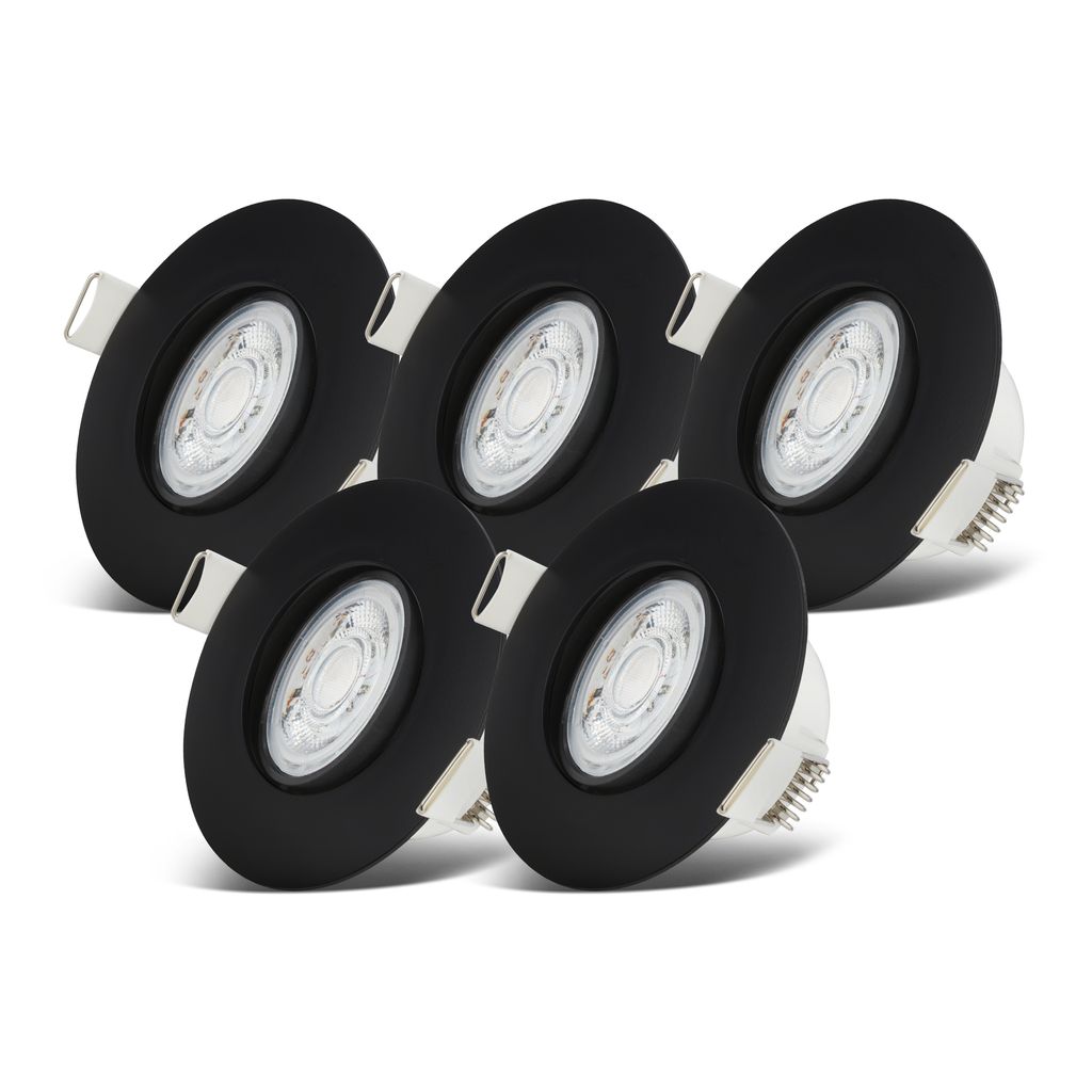 B.K.Licht - Set Of 5 LED Recessed Spotlights, 230 V, Rotating - View #11