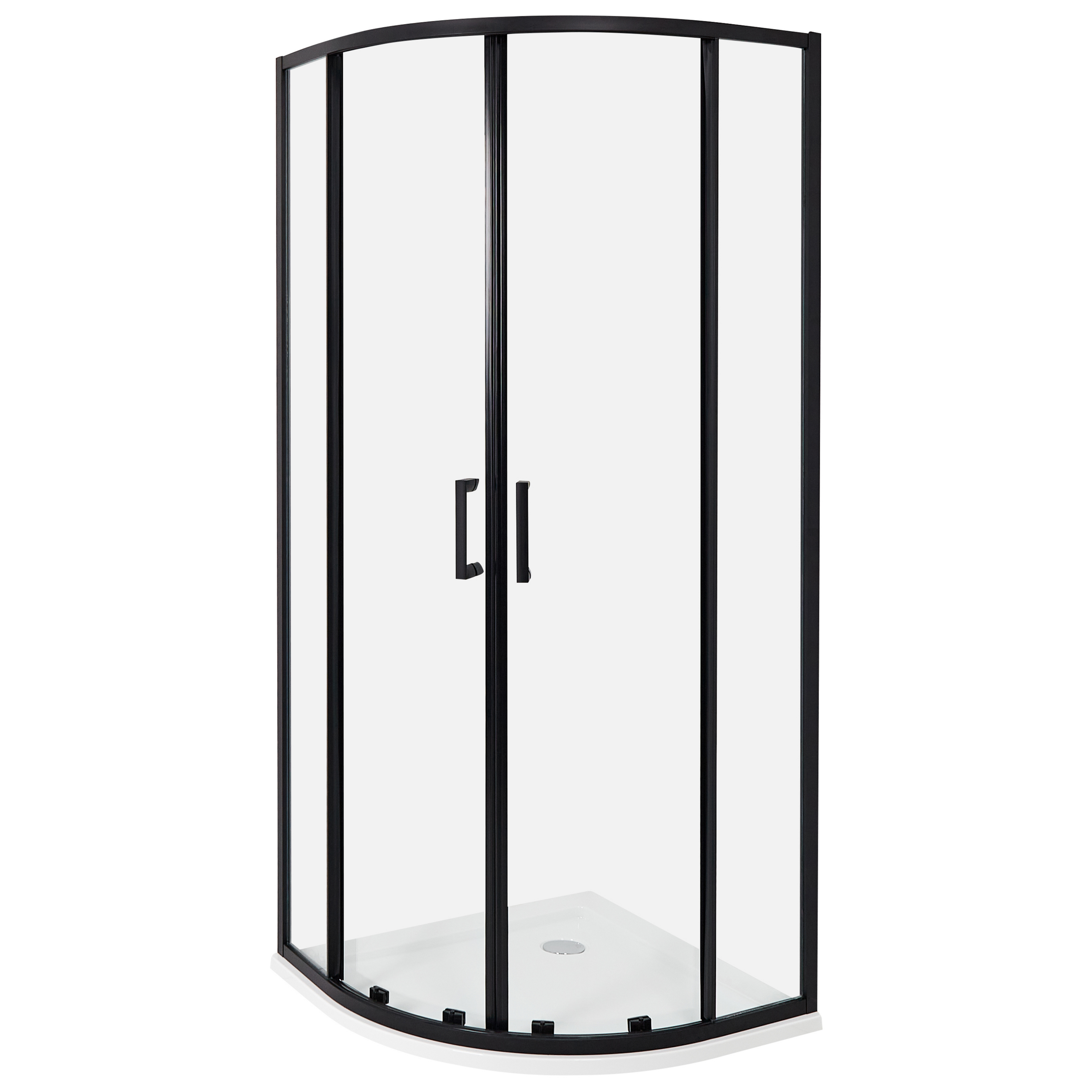 Cabină de duș JUKATAN 80 x 80 x 185 cm Negru