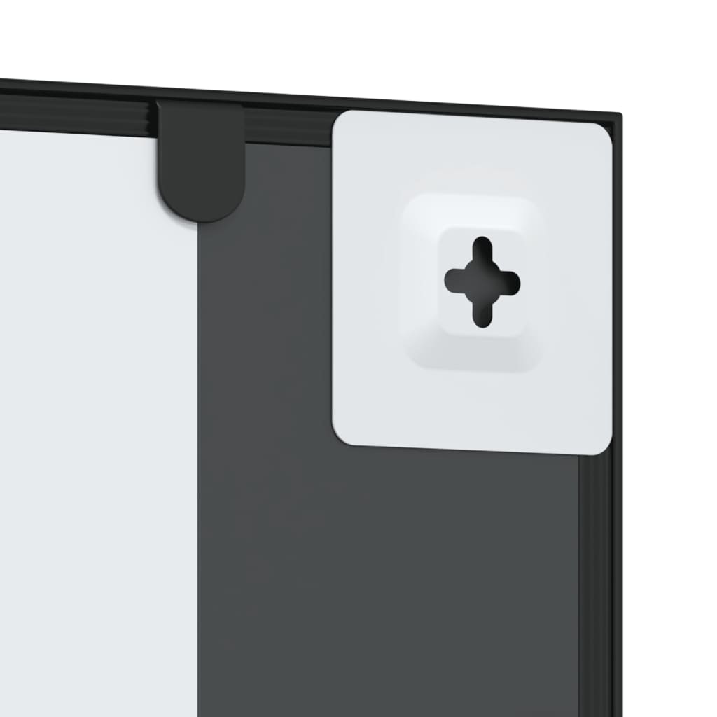 Maison Exclusive - Miroir mural noir 50x100 cm rectangulaire fer - 6